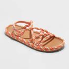 Women's Serena Rope Sandals - Universal Thread Coral Orange
