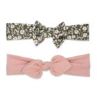 Baby Girls' 2pk Bow Headwrap Set - Just One You Made By Carter's Green/pink