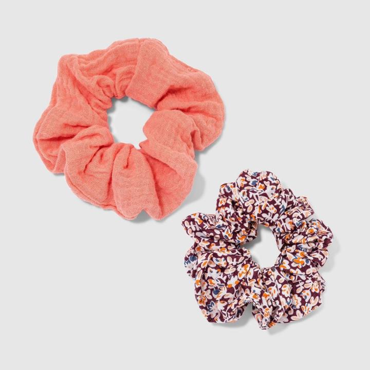 Floral Hair Twister Set 2pc - Universal Thread Dusty Peach