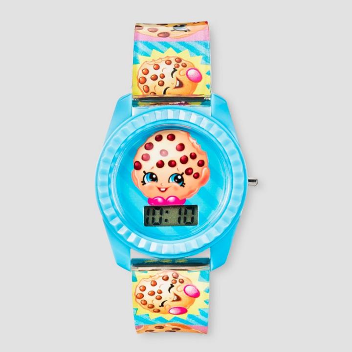 Kids Shopkins Kooky Cookie Lcd Watch - Blue, Kids Unisex, Air Blue