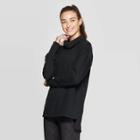 Women's Long Sleeve Authentic Fleece Sweatshirt Pullover - C9 Champion Black