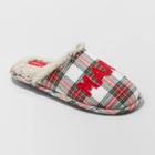 Women's Mama Elf Plaid Slide Slippers - Wondershop S,