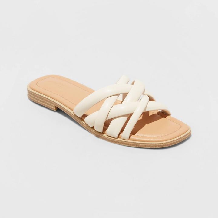 Women's Rian Slide Sandals - Universal Thread Off-white