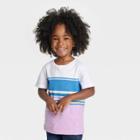 Toddler Boys' Short Sleeve Striped T-shirt - Cat & Jack Purple