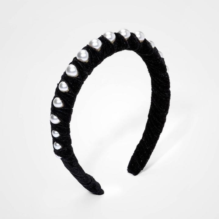 Girls' Pearl Headband - Cat & Jack Black