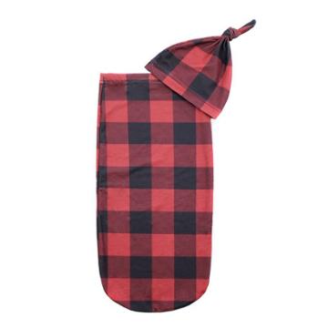 Itzy Ritzy Cutie Cocoon And Hat Swaddle Wrap - Buffalo Plaid