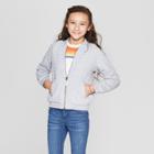 Girls' Quilted Bomber Jacket - Cat & Jack Heather Gray