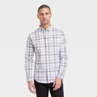 Men's Every Wear Long Sleeve Button-down Shirt - Goodfellow & Co White Aqua