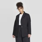 Women's Plus Size Long Sleeve Essential Blazer - Prologue Black