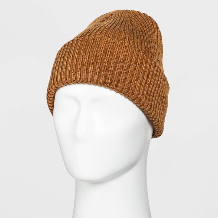 Men's Knit Beanie - Goodfellow & Co Brown