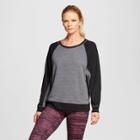 Women's Activewear Sweatshirt - Black Heather Xxl - C9 Champion ,