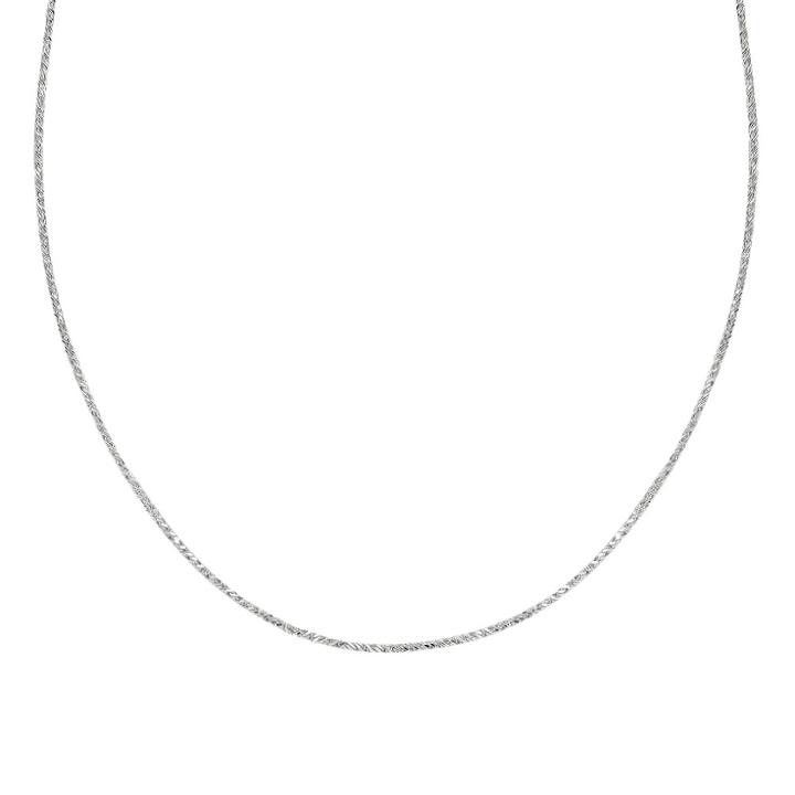 Treasure Lockets Sterling Silver Sparkle Chain Necklace - Silver (20), Women's