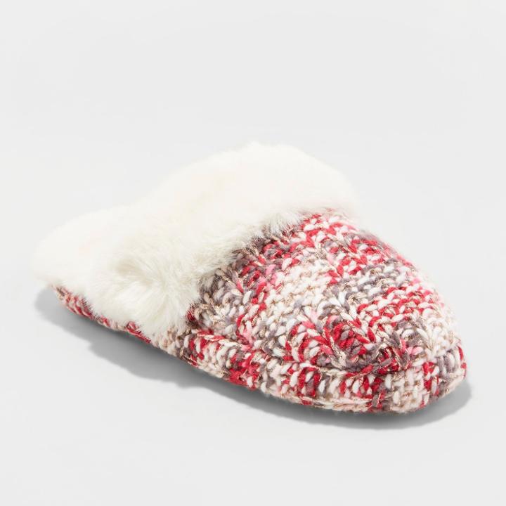 Gilligan & O'malley Women's Slide Slippers Red