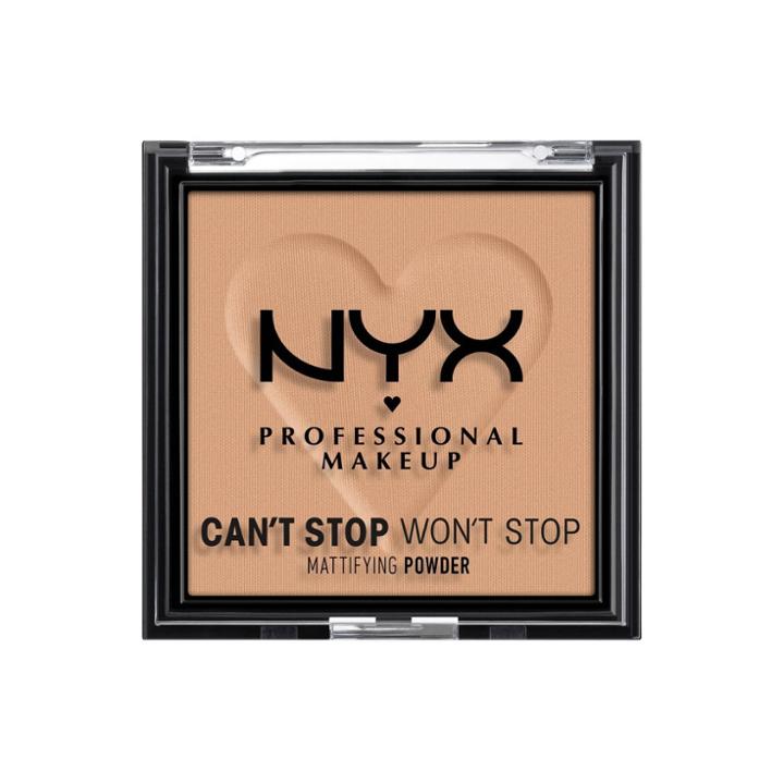 Nyx Professional Makeup Can't Stop Won't Stop Mattifying Pressed Powder - 06 Tan