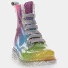 Toddler Girls' Western Chief Naomi Ombre Rainbow Print Glitter Rain Boots
