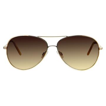 Outlook Eyewear Women's Aviator Sunglasses - Gold