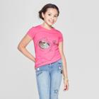 Girls' Short Sleeve Sloth Printed Graphic T-shirt - Cat & Jack Pink