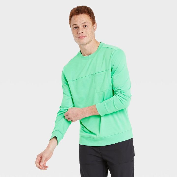 All In Motion Men's Ponte Crewneck Sweatshirt - All In
