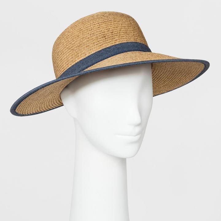Women's Packable Backless Sunhat - A New Day Tan