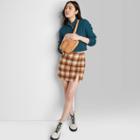Women's High Neck Cable Knit Quarter Zip Pullover Sweater - Wild Fable Dark Teal Blue