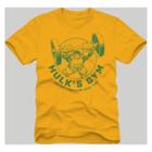 Disney Men's Hulk Short Sleeve Graphic T-shirt Gold