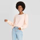 Women's Puff Sleeve Sweatshirt - Universal Thread Petal Pink