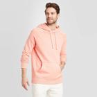 Men's Standard Fit French Terry Hoodie Sweatshirt - Goodfellow & Co Peach S, Men's, Size: