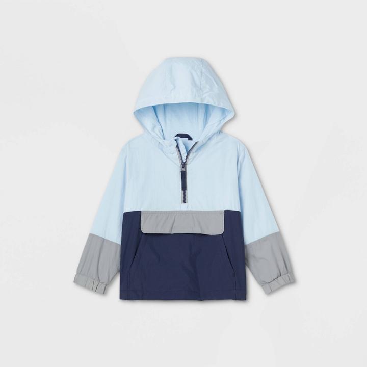 Toddler Colorblock Anorak Jacket - Cat & Jack Blue