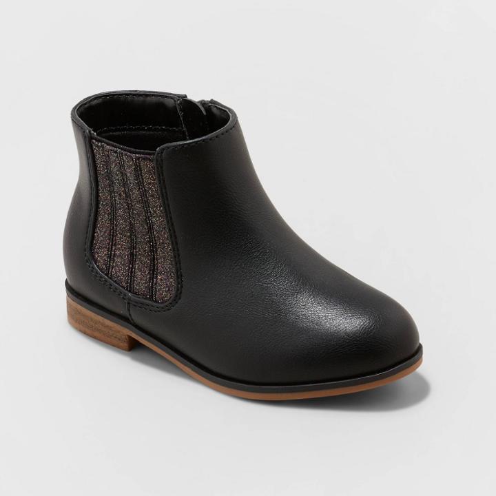 Toddler Girls' Ossi Chelsea Boots - Cat & Jack Black