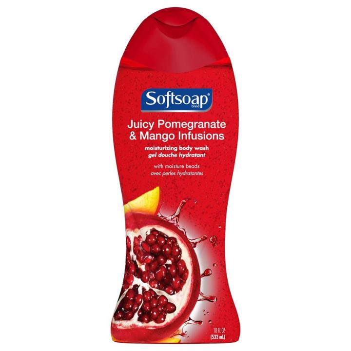 Softsoap Juicy Pomegrante & Mango Infusions Moisturizing Body Wash