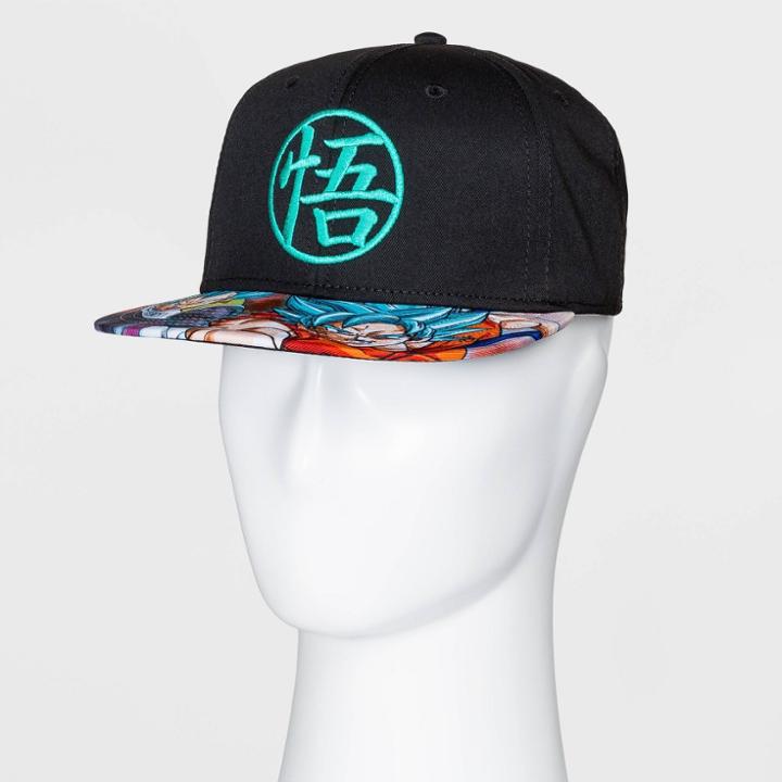 Dragon Ball Z Flat Brim Baseball Hat - Black