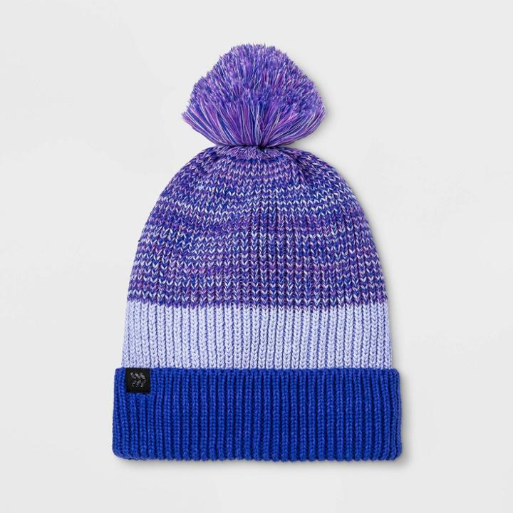 Girls' Fleece Lined Beanie - All In Motion Blue