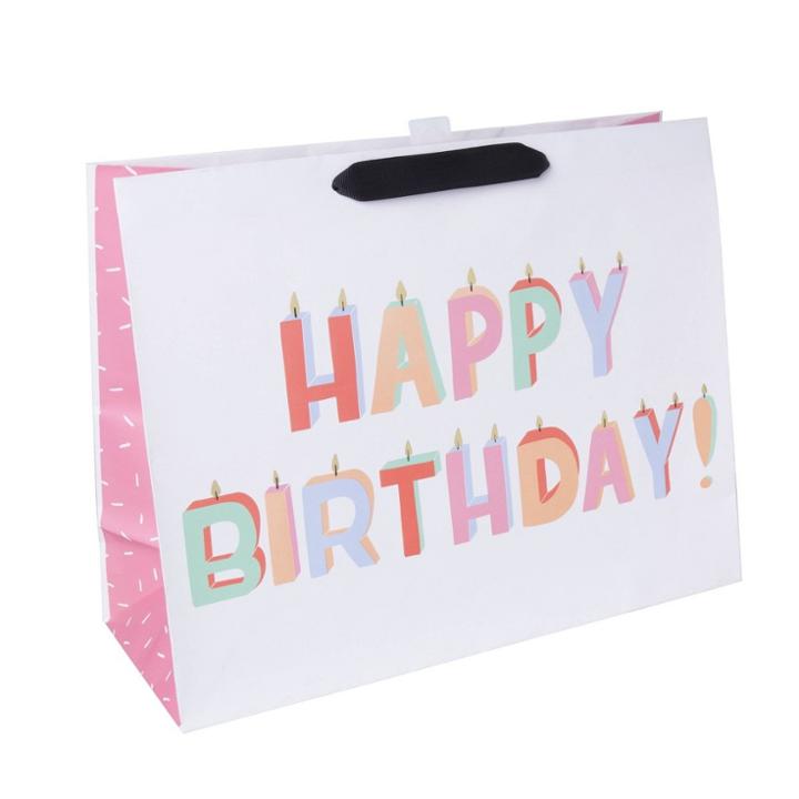 Spritz Candles Print Gift Bag -