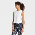 Women's Active Cropped Tank Top - All In Motion White