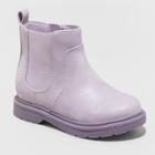 Toddler Girls' Delaney Chelsea Boots - Cat & Jack Purple