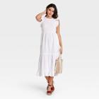 Women's Ruffle Sleeveless Tiered Dress - Universal Thread White