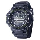 Men's Wrist Armor C41 Multifunction Watch-black And Green Dial-black Nylon