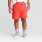 Toddler Boys' Knit Pull-on Shorts - Cat & Jack Red 12m, Toddler Boy's