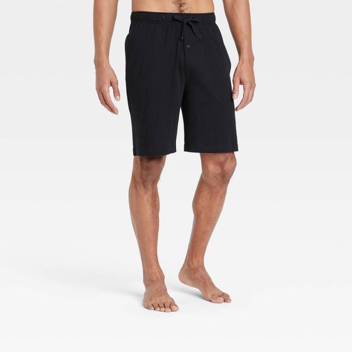 Men's 9 Knit Pajama Shorts - Goodfellow & Co Black