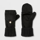 Women's Flip Top Gloves - A New Day Black