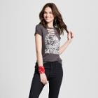 Women's Short Sleeve Sagittarius Seal Graphic T-shirt - Modern Lux (juniors') Gray