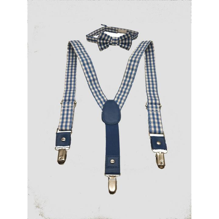 Toddler Boys' Bowtie & Suspender Set - Cat & Jack Blue