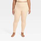 Women's Plus Size Brushed Sculpt Ultra High-rise Leggings - All In Motion Beige