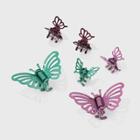 Metal Butterfly Claw Clip Set 6pc - Wild Fable Multicolor Cools