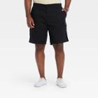 Men's Big & Tall 9.5 Relaxed Fit Utility Cargo Shorts - Goodfellow & Co Black