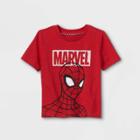 Toddler Boys' Marvel Spider-man Short Sleeve Graphic T-shirt - Red
