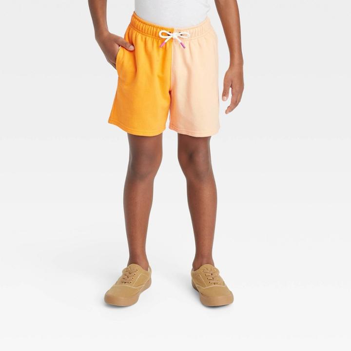 Boys' Colorblock Pull-on Shorts - Cat & Jack Orange