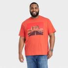 Men's Big & Tall Short Sleeve Graphic T-shirt - Goodfellow & Co Dark Orange