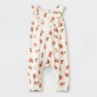Grayson Mini Baby Girls' Strawberry Ruffle Romper - White