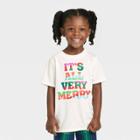 Toddler Holiday Very Merry Matching Family Pajama T-shirt - Wondershop Cream